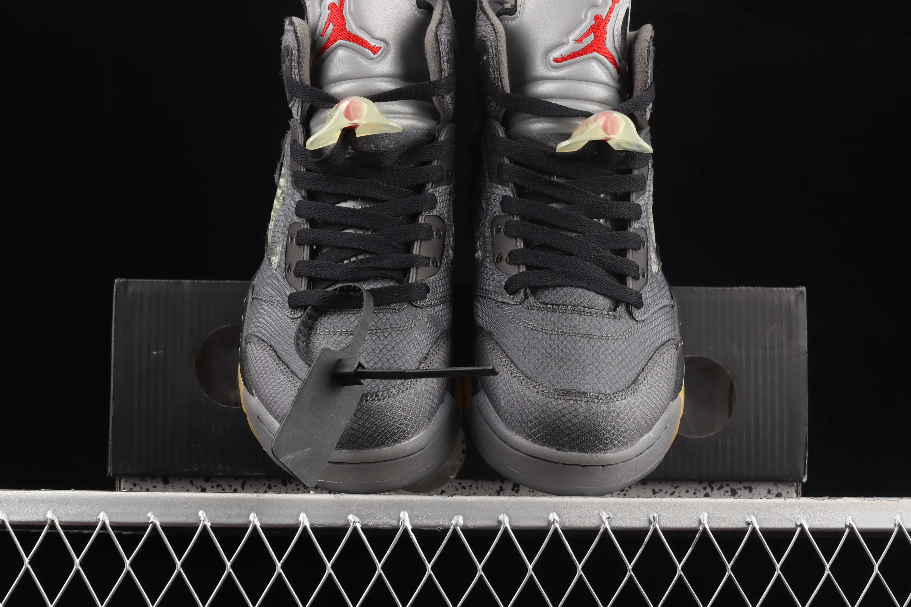 All Categories Air Jordan Jordan Series Basketball Shoes Air Jordan 5 G Version OF x Air Jordan 5 AJ5 Joe 5 Black Sail 3M Reflective Basketball Shoes CT8480-001